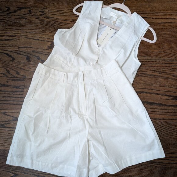 NWT Commense Paros Cover Up Two Piece Shorts Set - Picture 2 of 9